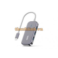 Bộ Chuyển Đổi 7 Cổng Type-C ->USB 3.0 + HDMI 4K@30Hz + LAN + PD100W UNITEK D089B