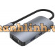 Cáp chuyển Type-C sang 2 cổng HDMI + 1 cổng VGA + 1 cổng USB 3.0 + 1 cổng Sạc USB Type-C 100W Unitek D1051A