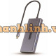 Hub Chia 7 Trong 1 Type-C -> USB3.0 + HDMI + VGA + LAN + 3.5mm + CardReader + PD 100W UNITEK D105D