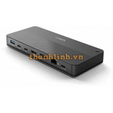 Bộ Chuyển Đổi 8 Cổng USB + LAN + HDMI + DisplayPort + CardReader + 3.5mm + PD 100W 8K UNITEK D1079A