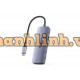Bộ Chuyển Đổi 5 Cổng Type-C ->USB 3.0 + Type-C + PD100W UNITEK D107A