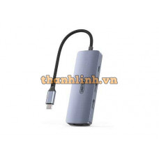 Bộ Chuyển Đổi 4 Cổng Type-C ->USB + HDMI 4K@60Hz + PD100W UNITEK D107B