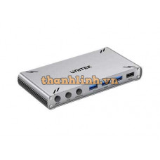 Bộ Chuyển Đổi KVM USB-C 10Gbps 4K@30Hz UNITEK D1118AGY01-EU