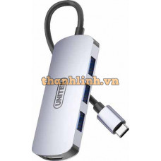Hub Type-C Ra 3 Cổng USB + HDMI + PD 100W UNITEK D1121A