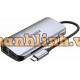 Hub Chia 5 Trong 1 Type-C -> USB + HDMI + LAN + PD + CardReader UNITEK D1122A01