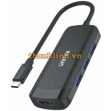 Hub Chia 2 Trong 1 Type-C -> USB3.0 + HDMI UNITEK H1110B