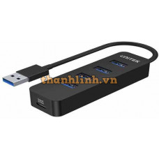 Hub Chia USB3.2 4 Cổng Kèm Nguồn Type-C UNITEK H1117A