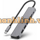 HUB Chia 5 Trong 1 Type-C -> HDMI + USB3.0 + USB2.0 + CardReader + PD 100W UNITEK H1118A