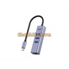 Bộ Chuyển Đổi 4 Cổng Type-C -> USB3.0 + LAN 5Gbps UNITEK H1907B