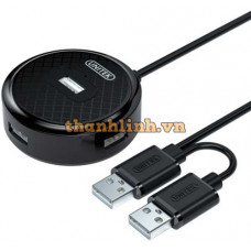 BỘ CHIA TÍN HIỆU USB 4 CỔNG RA 1 CỔNG 2.0 H200DBK ĐEN H200DWH TRẮNG HÃNG Unitek