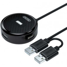 BỘ CHIA TÍN HIỆU USB 4 CỔNG RA 1 CỔNG 2.0 H200DBK ĐEN H200DWH TRẮNG HÃNG Unitek