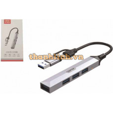 Bộ Hub USB Type-C -> USB UNITEK H206C