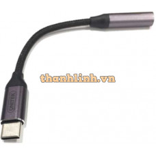 Dây Cáp chuyển đổi cổng Type-C ra cổng DC3.5MM AUDIO Unitek M207A