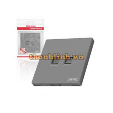 Mặt Vuông Âm Tường Đơn/Đôi Cổng Mạng UNITEK OT69GY/OT70GY