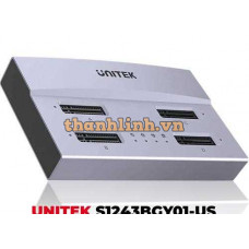 Đế Cắm SSD M.2 4 Khe USB4 Hỗ Trợ Sao Chép Ngoại Tuyến UNITEK S1243BGY01-US