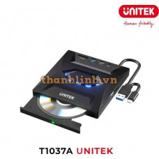 Ổ Đĩa Quang Ngoài 5 Trong 1 Có Hub USB UNITEK T1037A