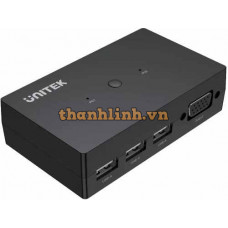 Bộ Chuyển Đổi KVM USB 2 Cổng 1 Màn Hình UNITEK U-8709