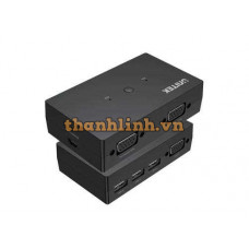 Bộ Chuyển Mạch 2 Cổng KVM VGA 1080p@60Hz UNITEK U-8709ABK