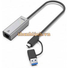 Bộ Chuyển Đổi Type-C/USB-A -> LAN 2.5G UNITEK U1313C