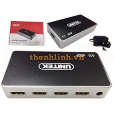Bộ chia HDMI 4K 1 vào 4 ra chính hãng Unitek V1109A