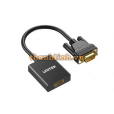 Cáp Chuyển Đổi VGA -> HDMI 1080p@60Hz UNITEK V1112ABK01