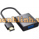 Dây Cáp máy tính chuyển đổi cổng HDMI ra cổng VGA 15CM Unitek V128ABK