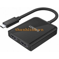 Hub Chia 2 Cổng Type-C -> HDMI UNITEK V1408A