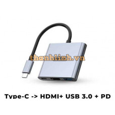 Cáp Type-C -> HDMI 4K@30Hz + USB 3.0 + PD UNITEK V1430A