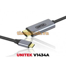 Cáp Type-C -> DP 1.4 Dài 1.5M Lên Đến 8K@60Hz UNITEK V1434A