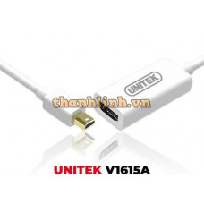 Bộ Chuyển Đổi Mini DisplayPort (M) ->HDMI (F) 4K@60Hz UNITEK V1615A