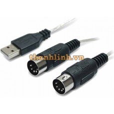 Cáp Chuyển Đổi USB 2.0 -> MIDI UNITEK Y-156