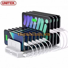 Trạm Sạc, Hub Sạc nhanh USB 10 cổng 3.0 96W 2.4A Unitek Y-2190A