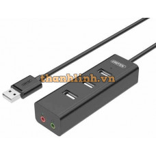 Hub 3-1 USB 2.0 + Âm Thanh UNITEK Y-2199BK