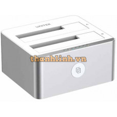 Trạm Kết Nối Ổ Cứng/SSD Hai Khoang USB 3.0 Sang SATA III Với UASP & Bản Sao Ngoại Tuyến Unitek Y-3026GY