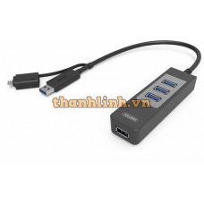 Hub Chuyển Đổi USB 3.0 Với Cổng Micro USB Và USB OTG UNITEK Y-3046A