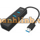 Bộ chia 4 cổng USB 3.0 Unitek có hổ trợ nguồn phụ Y-3089