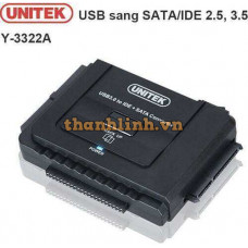 Cáp USB 3.0 ==> IDE + Sata 2.5/3.5 Unitek (Y - 3322A)
