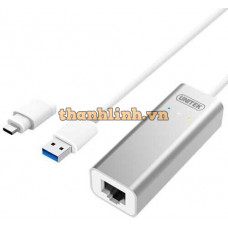 Cáp chuyển USB USB Type-C sang Lan Unitek Y3464A