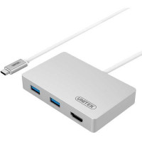 Bộ chia Hub USB 3.0 2 Ports+HDMI chính hãng Type-C Unitek (Y- 3707)