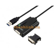 Cáp USB 3.0 ==> DVI + Đầu đổi DVI ==> VGA Unitek (Y-3801)