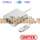 Cáp Type-C ==> VGA (L) 20cm Unitek (Y - 6308)