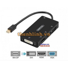 Cáp Mini Displayport - HDMI DVI VGA AUDIO Unitek (Y - 6354BK)