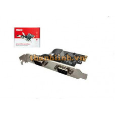 Card PCI-E 2 Cổng RS-232 DB9 UNITEK Y-7504BBK01