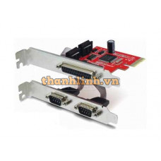 Card PCI-E Cổng RS232 Kép + LPT Parallel UNITEK Y-7506
