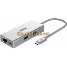 Multiport Hub Type-C -> 2 USB 3.0 + LAN UNITEK Y-9106