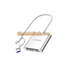 Đầu Đọc Thẻ -> CF + SD + MicroSD Type-C/USB UNITEK Y-9313D