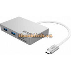Hub Chia 3 Trong 1 Type-C -> USB 3.0 + TF + SD UNITEK Y-9319