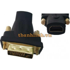 Đầu đổi HDMI (L) ==> DVI 24 + 1 (K) Unitek (Y-A 007)