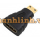 Đầu đổi Mini HDMI (K) ==> HDMI (L) Unitek (Y-A 012)