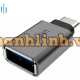 Đầu đổi Type-C ==> USB 3.0 Unitek (Y-A 025CGY)